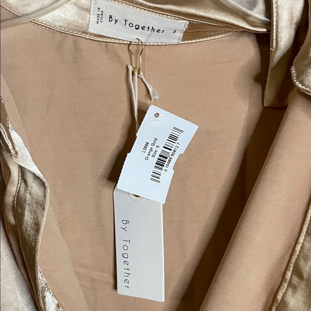 By Together Satin dress in Champagne - Picture 2 of 7